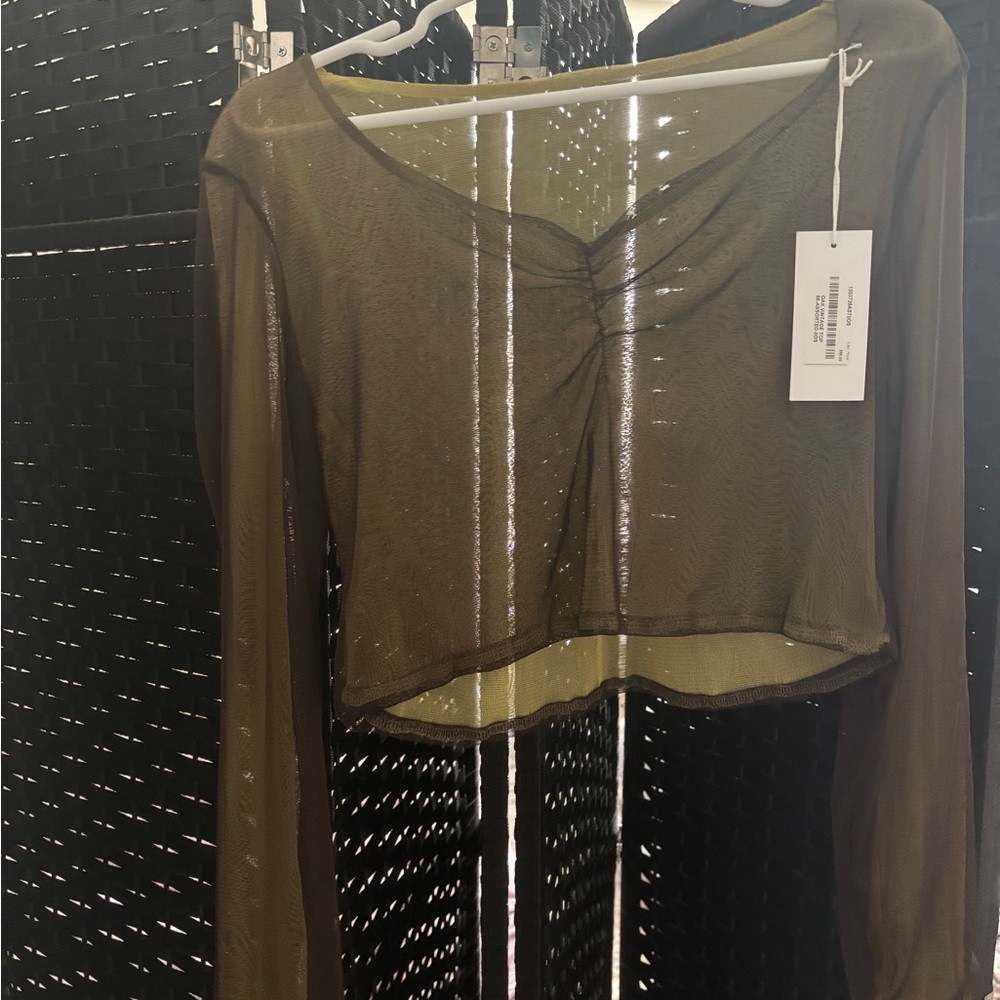 Reformation vintage Olive Long Sleeve Top